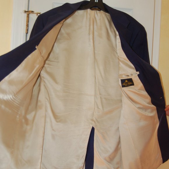 Brooks Brothers 2 Button Silk Royal Blue Blazer - Picture 8 of 8